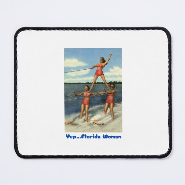 Item preview, Florida Woman Waterskiing Pyramid designed and sold by Oddly Enchanted.