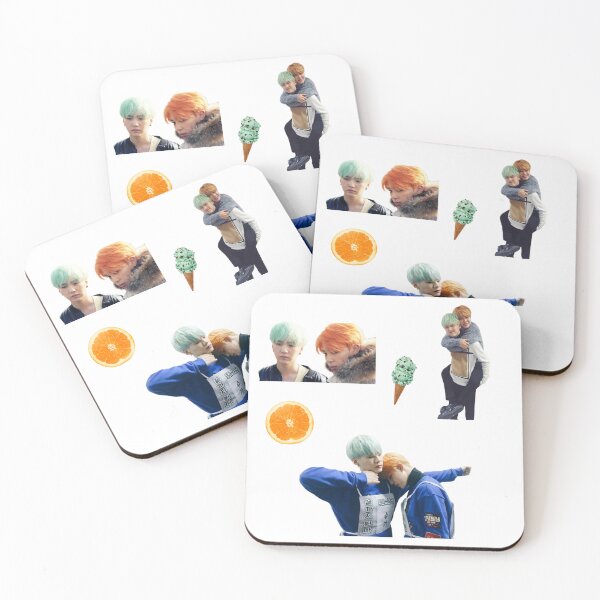 Item preview, Orange and Mint Yoonmin designed and sold by Kpophubb.