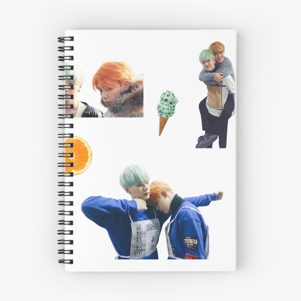 Item preview, Orange and Mint Yoonmin designed and sold by Kpophubb.