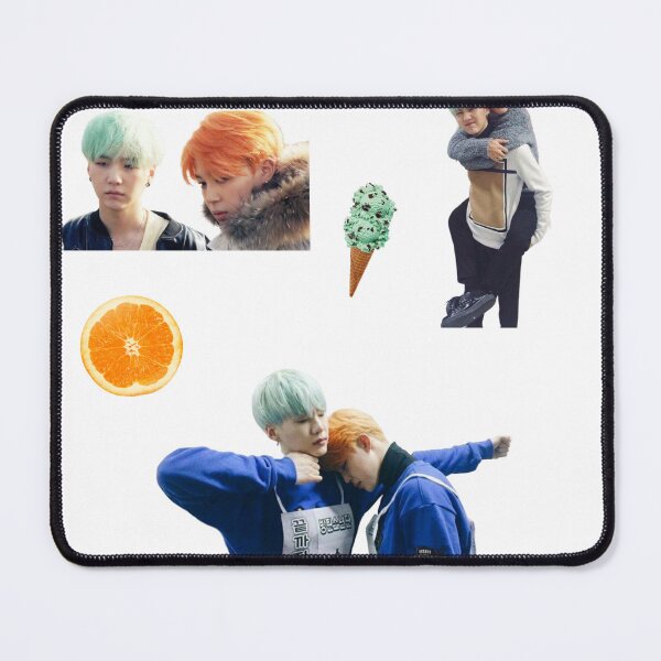 Item preview, Orange and Mint Yoonmin designed and sold by Kpophubb.