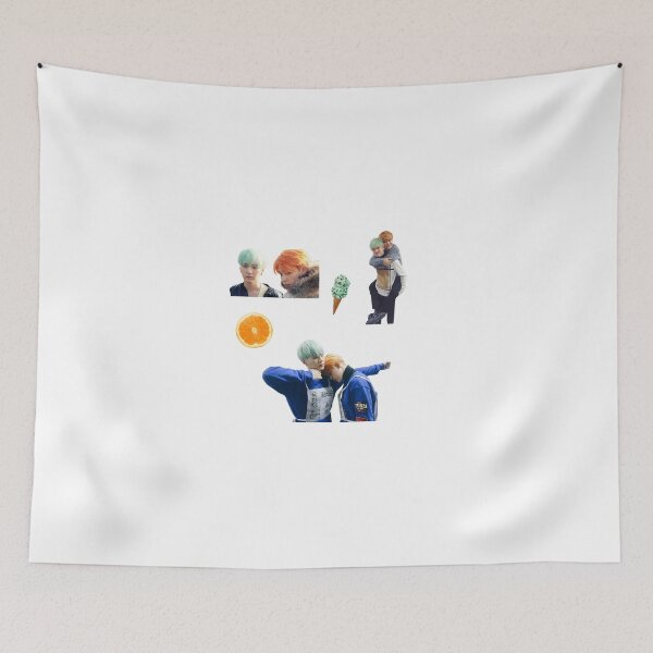 Item preview, Orange and Mint Yoonmin designed and sold by Kpophubb.