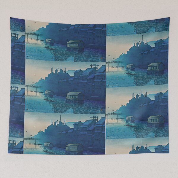 Item preview, Morning at Dotonbori Osaka by Hasui designed and sold by TeeARTHY.