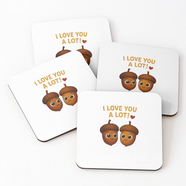Item preview, Cute Acorns Love – Autumn Couple Art designed and sold by Liv Solara.