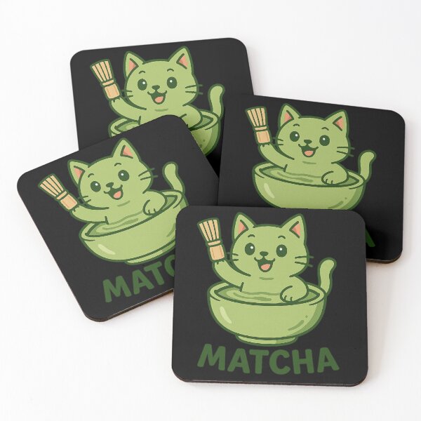Item preview, Matcha Cat designed and sold by Prints-by-Olaf.