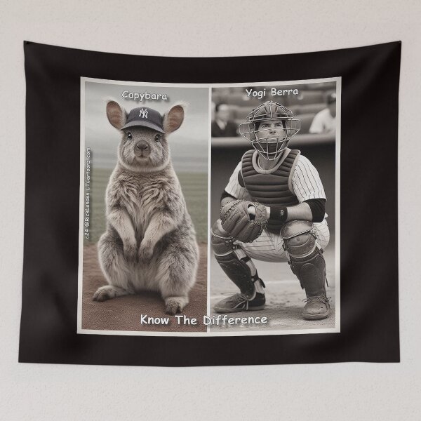 Item preview, Capybara vs. Yogi Berra: Know The Difference designed and sold by Rick London Gifts.