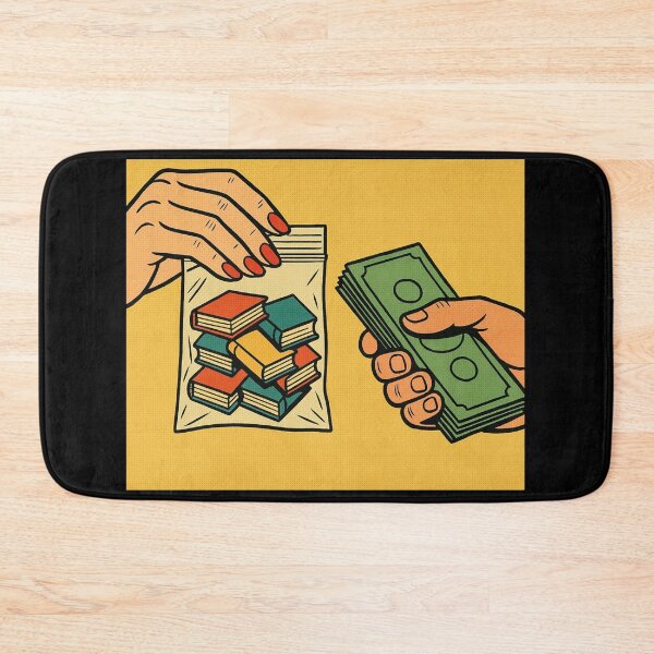 Item preview, Book Addict Retro Comic Sticker – Book Dealer Pop Art Illustration designed and sold by JacobKAurumhead.