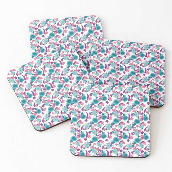 Item preview, Flowers Turquoise designed and sold by Carolampron.