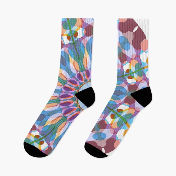 Aperçu de l'œuvre Motif floral abstrait multicolore créée et vendue par Majikat Designs.