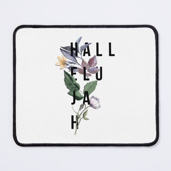 Item preview, Hallelujah - Christian Typography - Floral  	 designed and sold by curpstumw99.