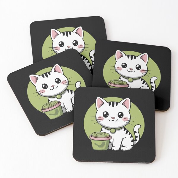 Item preview, Matcha Cat designed and sold by Prints-by-Olaf.