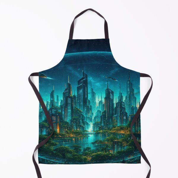 Item preview, Futuristic Dome City Under the Stars designed and sold by ZeMa-JA.