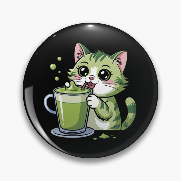 Item preview, Matcha Cat designed and sold by Prints-by-Olaf.