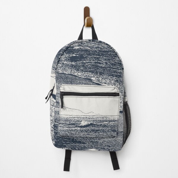 Item preview, Blue beach art, minimalist denim blue ocean wave, seaside designed and sold by ArticraftShop.