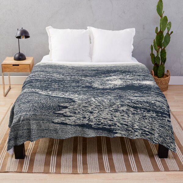 Artikelvorschau, Blaue Strandkunst, minimalistische Jeansblaue Ozeanwelle, Meer entworfen und verkauft von ArticraftShop.