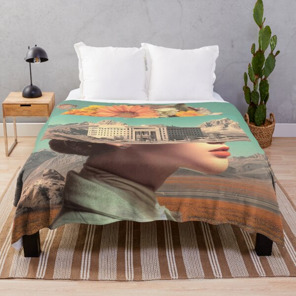 Item preview, Surreal Portrait with Architectural Landscape and Flowers designed and sold by Jirka Svetlik, Studio Illuvision.