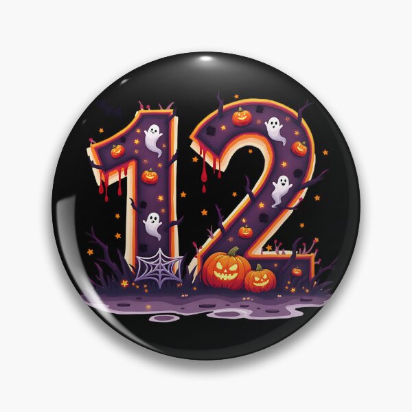 Item preview, Halloween Number 12 Ghosts Pumpkins Spiderweb Spooky Costume designed and sold by ArtDesignTp.