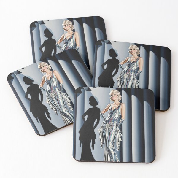Item preview, The Silver Screen Siren - Original Art Deco Artwork designed and sold by elektronen.