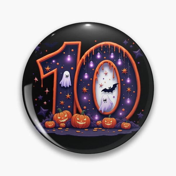 Item preview, Halloween Number 10 Ghosts Pumpkins Bats Spooky Costume designed and sold by ArtDesignTp.