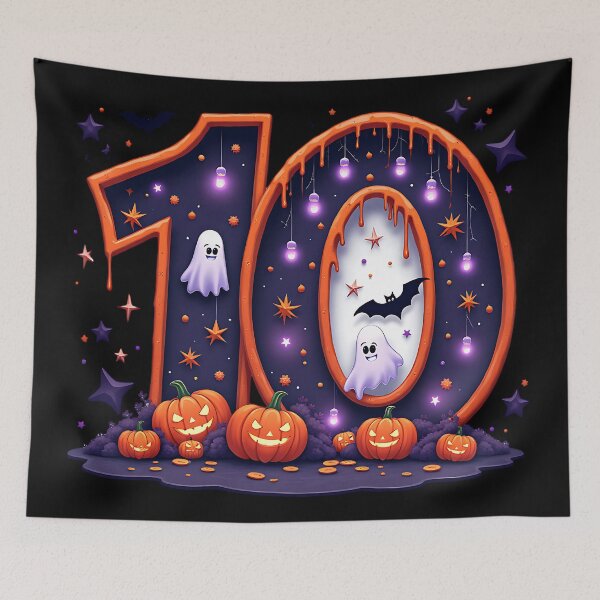 Item preview, Halloween Number 10 Ghosts Pumpkins Bats Spooky Costume designed and sold by ArtDesignTp.