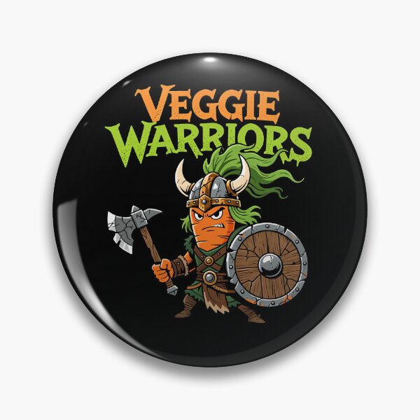 Item preview, Funny Carrot Viking Warrior Art – Veggie Warriors Collection designed and sold by RojoyDesigns.