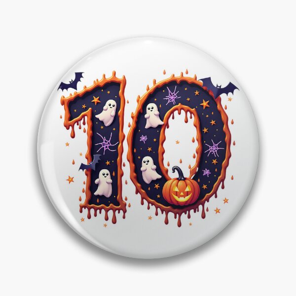 Item preview, Halloween Number 10 Ghosts Pumpkins Spiderweb Spooky Costume designed and sold by ArtDesignTp.