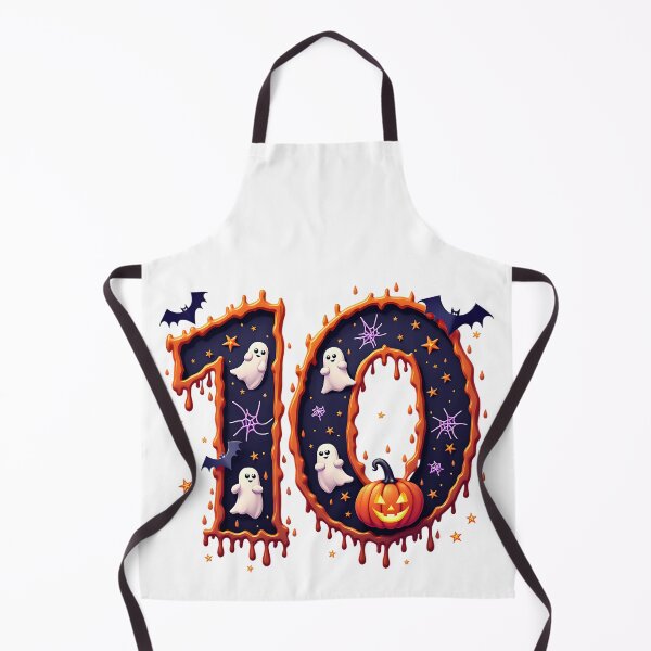 Item preview, Halloween Number 10 Ghosts Pumpkins Spiderweb Spooky Costume designed and sold by ArtDesignTp.
