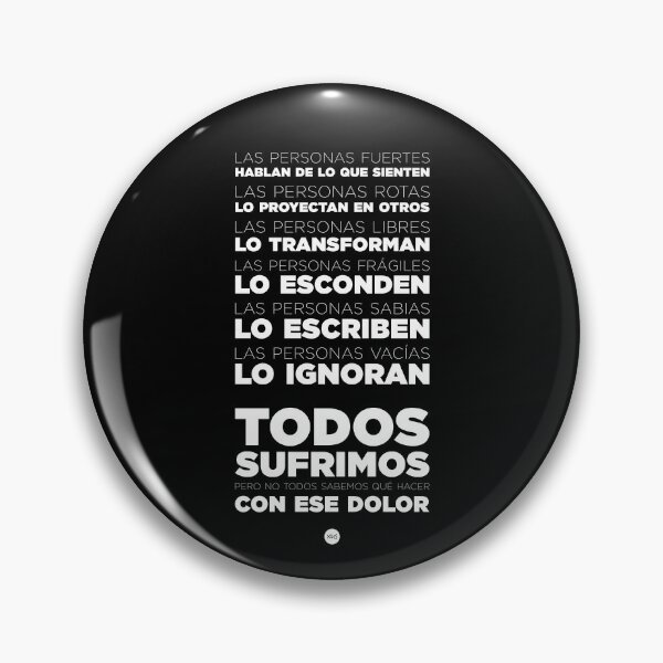 Item preview, Todos sufrimos con ese dolor (fo) I designed and sold by XUSRedbubble.