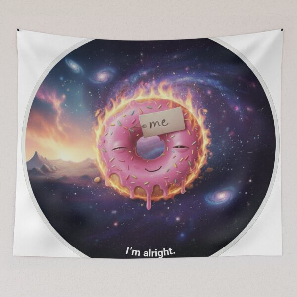Item preview, Burning Quietly — Cosmic Donut Survival designed and sold by Apocalypse Of The Donut.