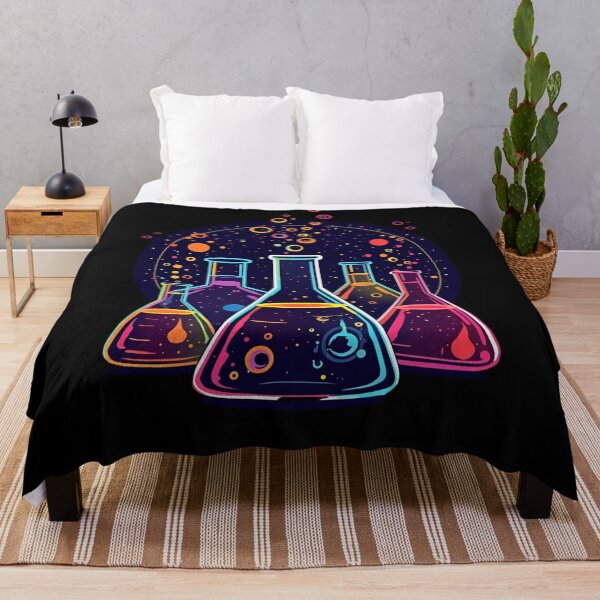 Item preview, Futuristic Neon Chemical Flask Art designed and sold by ChicTrendz.