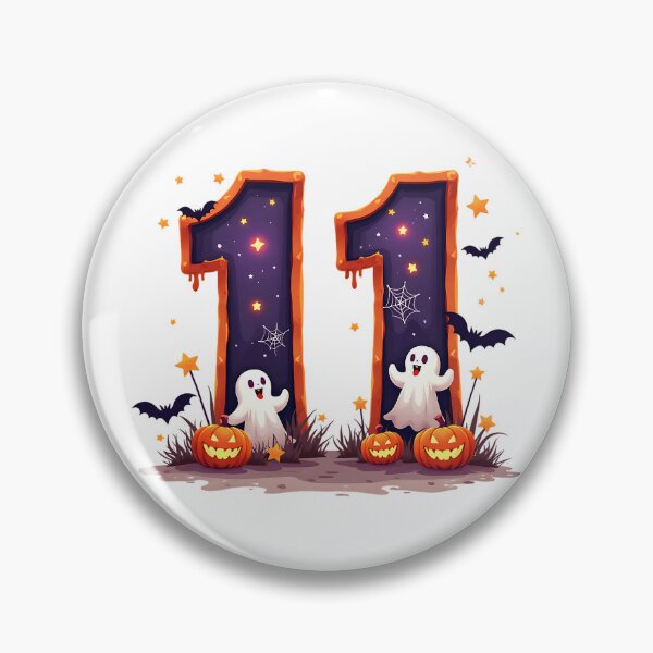 Item preview, Halloween Number 11 Ghosts Pumpkins Spiderweb Spooky Costume designed and sold by ArtDesignTp.