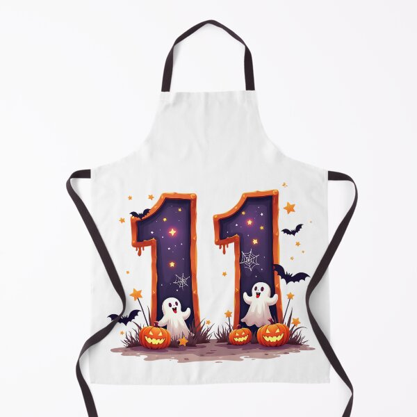 Item preview, Halloween Number 11 Ghosts Pumpkins Spiderweb Spooky Costume designed and sold by ArtDesignTp.
