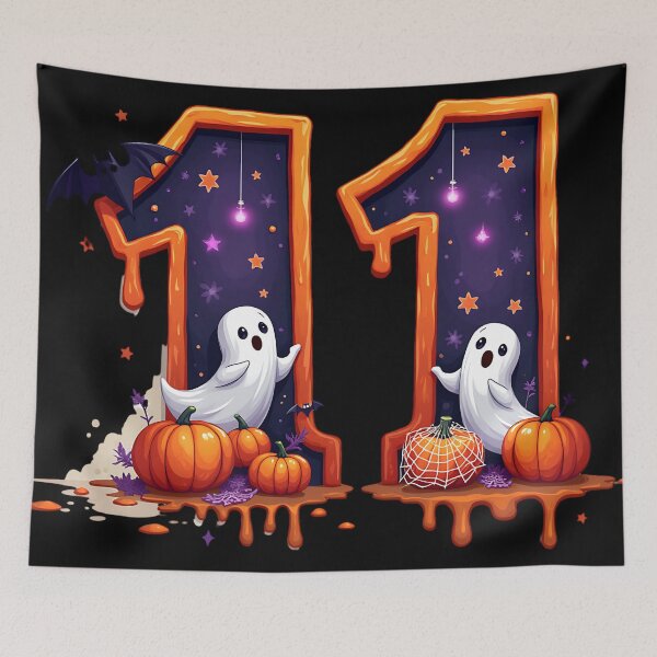 Item preview, Halloween Number 11 Ghosts Pumpkins Bats Spiderweb Costume designed and sold by ArtDesignTp.