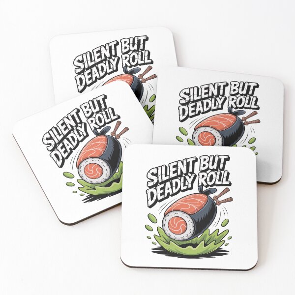 Item preview, Silent but Deadly Ninja Sushi Roll - Funny Japanese Food Art Design designed and sold by RojoyDesigns.