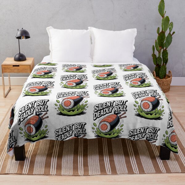Item preview, Silent but Deadly Ninja Sushi Roll - Funny Japanese Food Art Design designed and sold by RojoyDesigns.