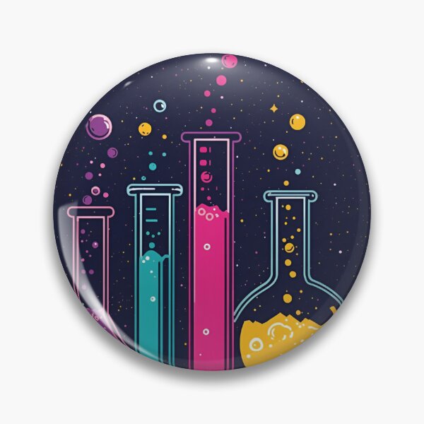 Item preview, Neon Cosmic Laboratory Line Art designed and sold by ChicTrendz.
