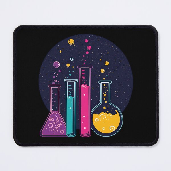 Item preview, Neon Cosmic Laboratory Line Art designed and sold by ChicTrendz.
