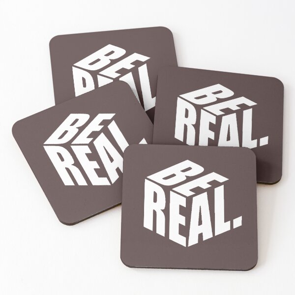 Item preview, BE REAL – Bold 3D Motivational Cube Design designed and sold by PunchDrop.