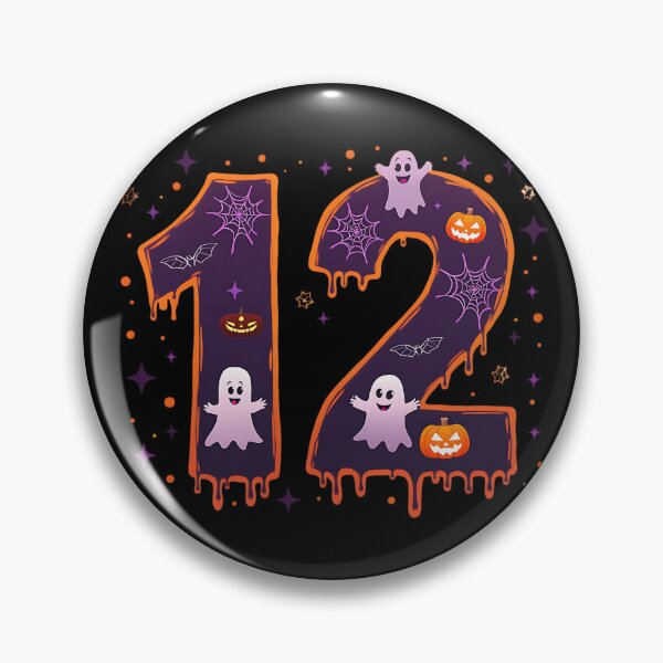 Item preview, Halloween Number 12 Ghosts Pumpkins Spiderweb Spooky Costume designed and sold by ArtDesignTp.