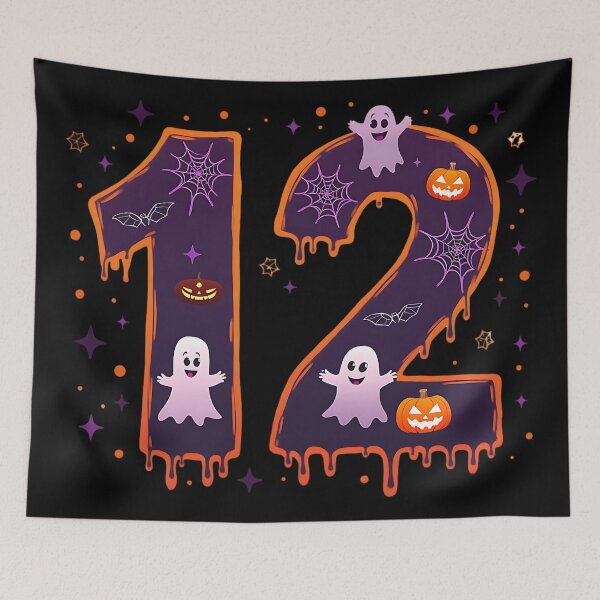 Item preview, Halloween Number 12 Ghosts Pumpkins Spiderweb Spooky Costume designed and sold by ArtDesignTp.