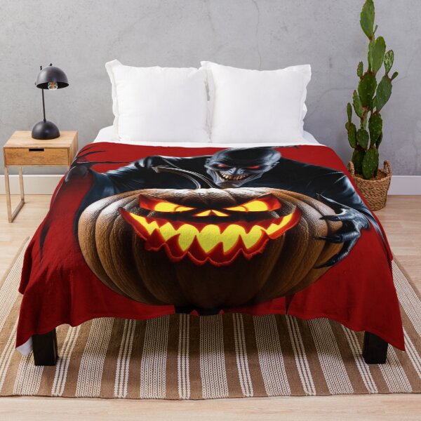 Item preview, Sinister halloween demon with pumpkin designed and sold by AJTees99.