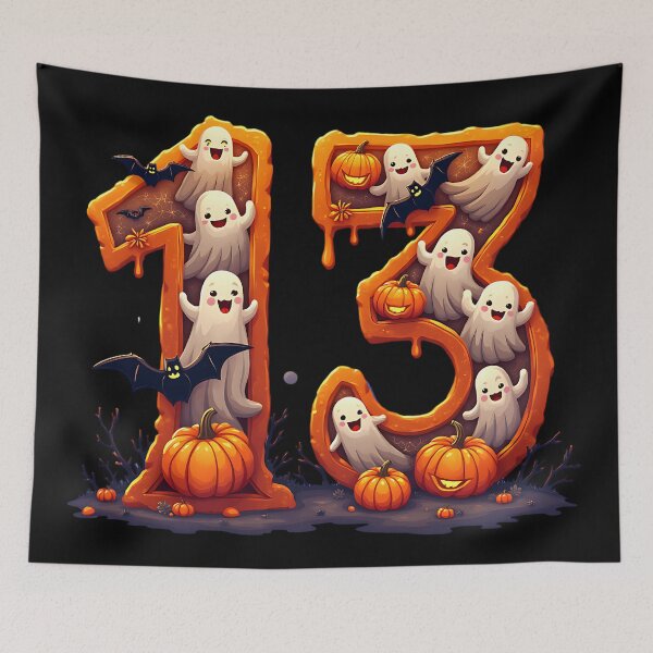 Item preview, Halloween Number 13 Ghosts Pumpkins Bats Spooky Costume designed and sold by ArtDesignTp.