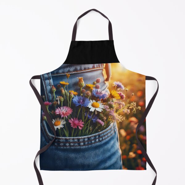 Item preview, Wildflowers in a Pocket – Daisies with Sunlit Meadow Glow designed and sold by EmeraldeaArt.