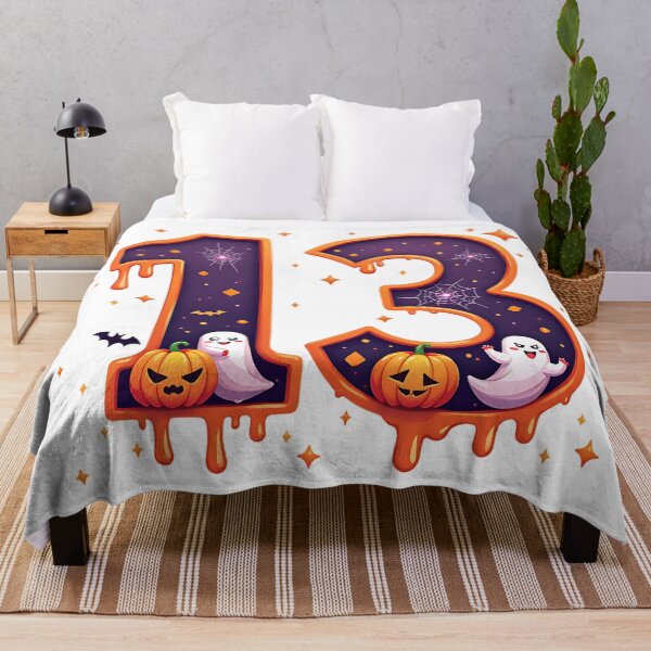 Item preview, Halloween Number 13 Ghosts Pumpkins Spiderweb Spooky Costume designed and sold by ArtDesignTp.