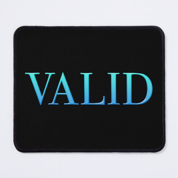 Item preview, VALID in Blue Serif Typography designed and sold by Memes N Lore .
