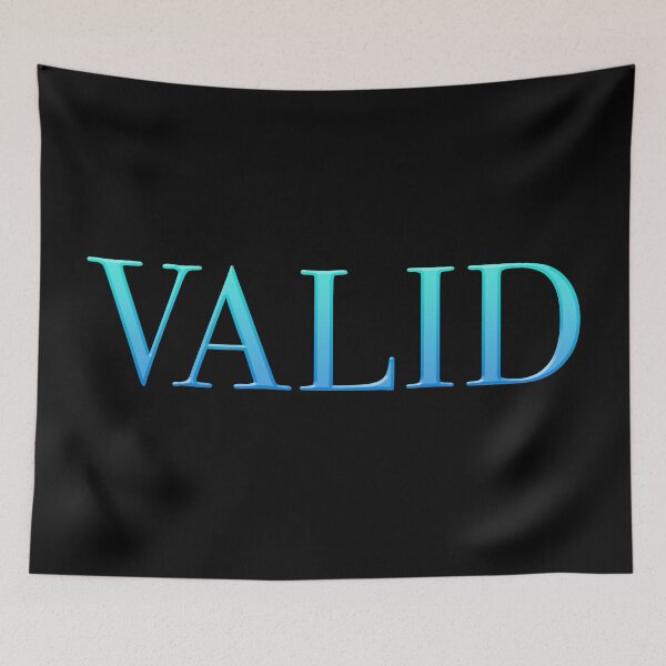 Item preview,  VALID in Blue Serif Typography designed and sold by Memes N Lore .