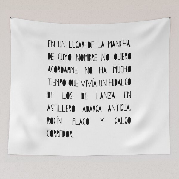 Item preview, Beginning of "Don Quixote de la Mancha" by Miguel de Cervantes designed and sold by Filologica.