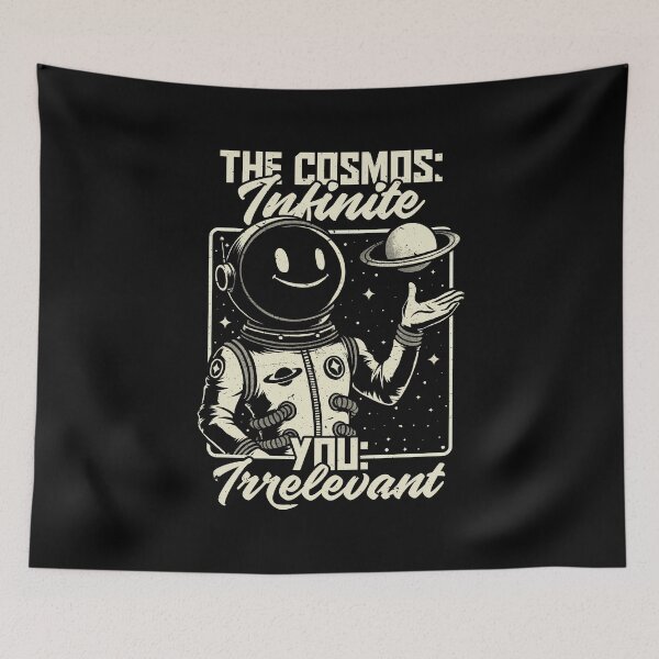 Item preview, Irrelevant Sassy Astronaut - Funny Motivational Quote designed and sold by Studio Mootant.