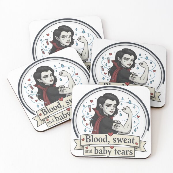 Item preview, Momcula Strong Blood Sweat Baby Tears designed and sold by Silent Watch Threads..