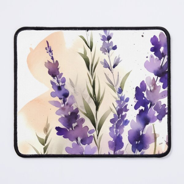 Item preview, Watercolor Lavender – Delicate Purple Floral Art designed and sold by EmeraldeaArt.