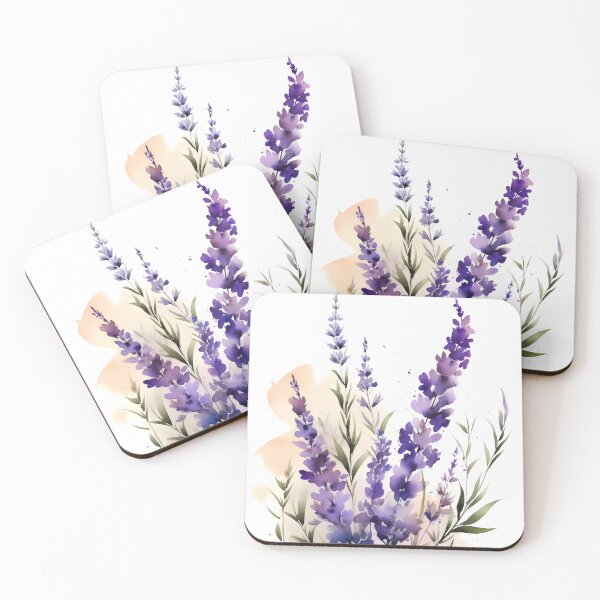 Item preview, Watercolor Lavender – Delicate Purple Floral Art designed and sold by EmeraldeaArt.